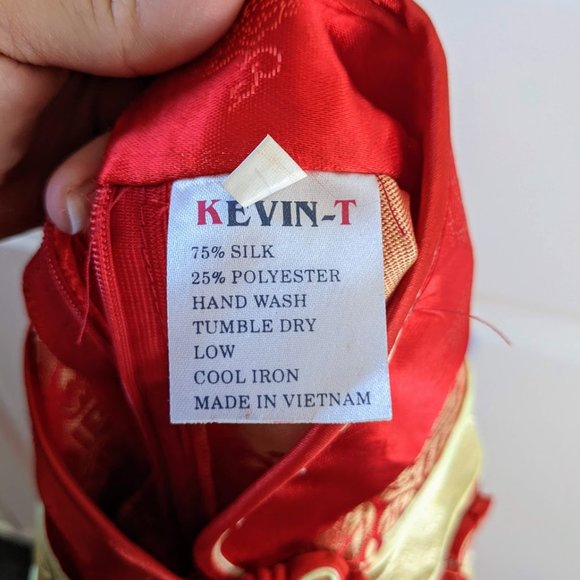 silk long Qipao Cheongsam Dress - Picture 7 of 8